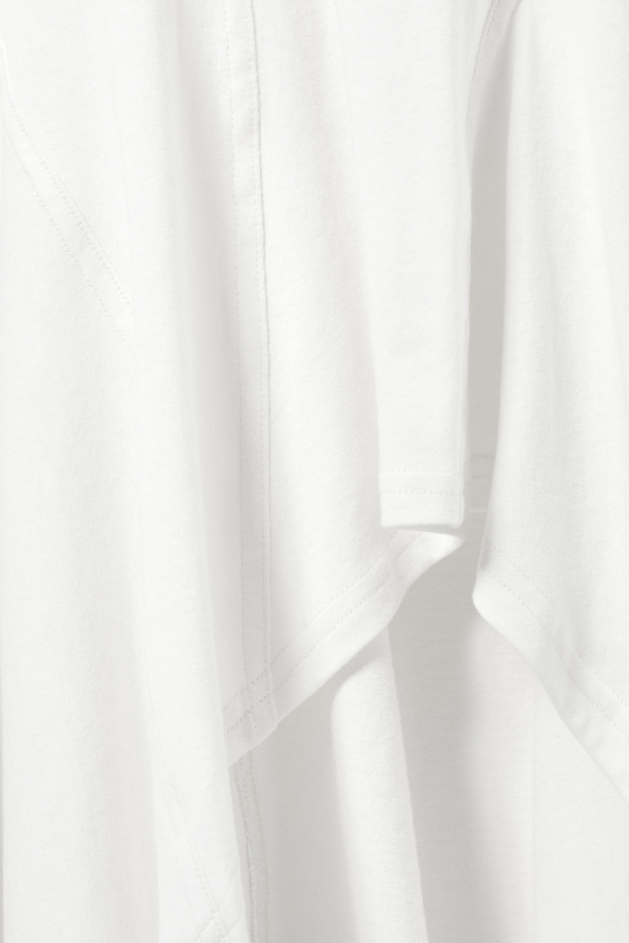 White - Asymmetrische midi-jurk met lange mouwen - 1