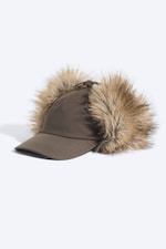Dark Brown - Faux fur Trapper cap - 0