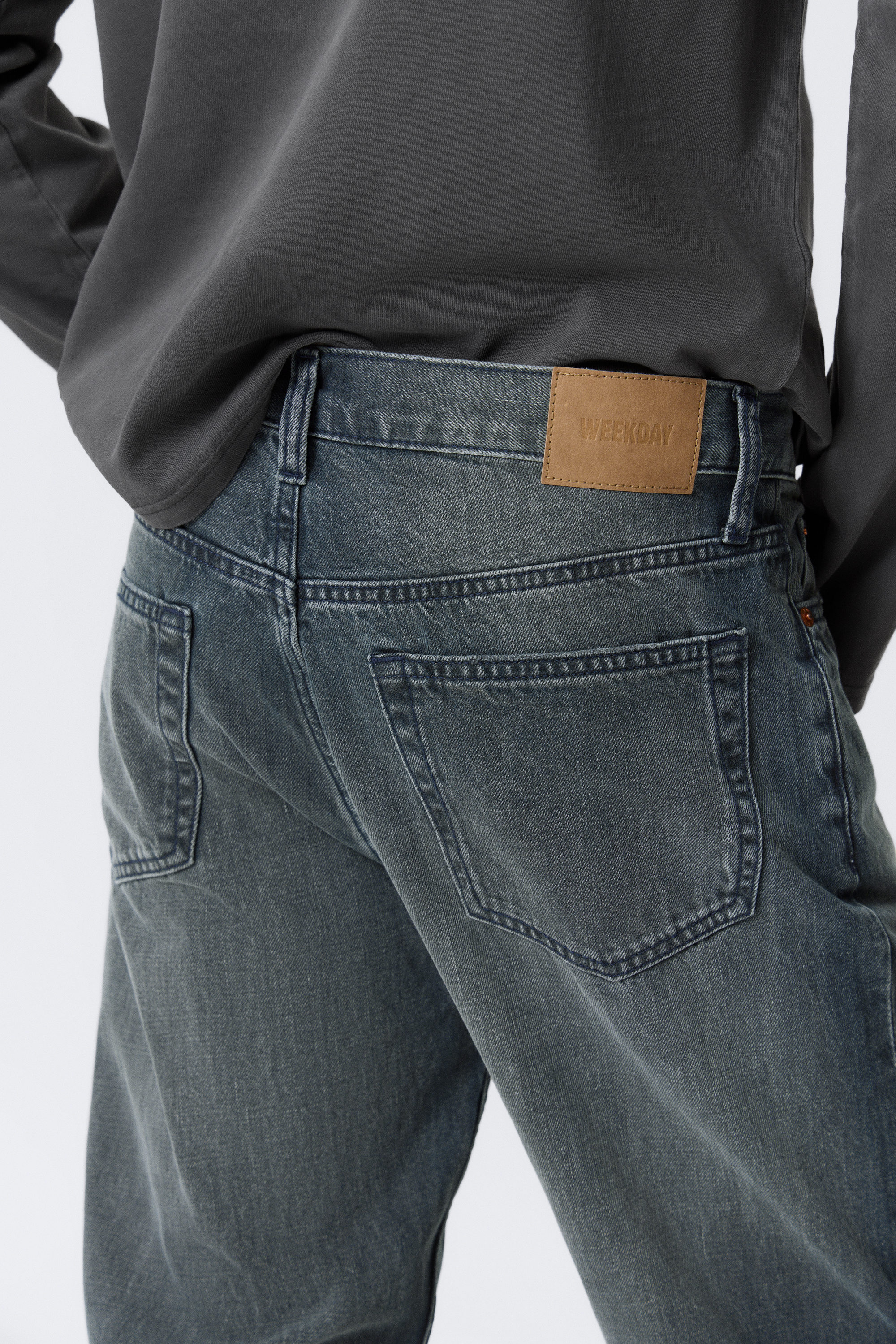 Kourtney Blue - Dunkelblau - Space Mid Waist Relaxed Straight Leg Jeans - 3