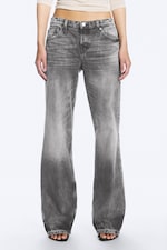 Alien Black - Washed Black - Aura Low Rise Relaxed Bootcut Jeans - 2
