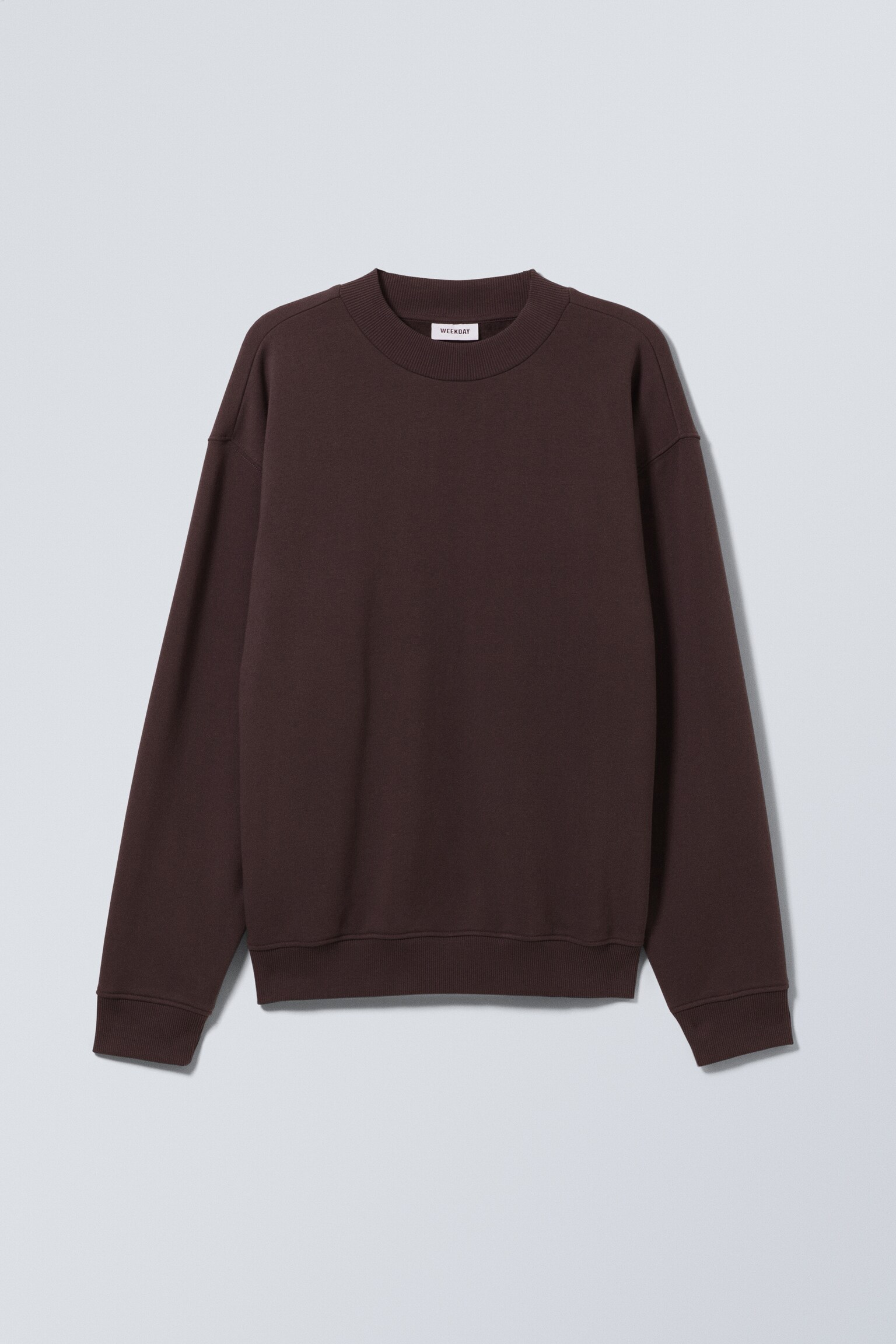 Relaxed Heavyweight Sweatshirt - Dark Purple/Dusty Khaki Green/Off-black