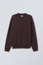 Mörklila - Sweatshirt med avslappnad passform - 0