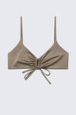 Dusty Mole - Ruched Triangle Bikini Top - 3