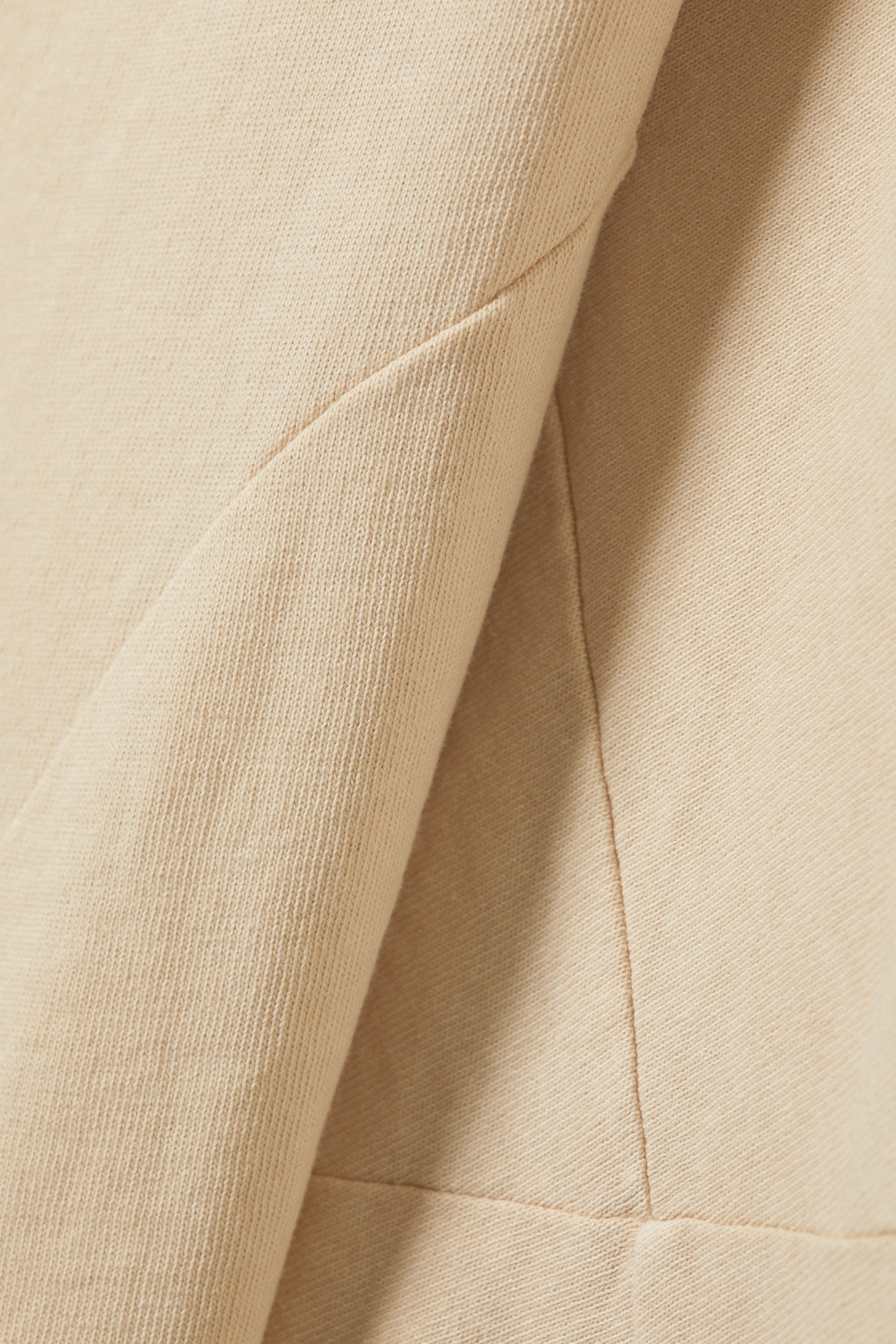 Light Beige - Long-Sleeved Off-Shoulder Mini Dress - 2