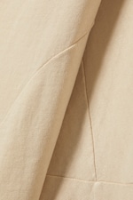 Light Beige - Long-Sleeved Off-Shoulder Mini Dress - 5