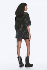 Khakigrön - Camouflage - Oversized kortärmad t-shirt med tryck - 4