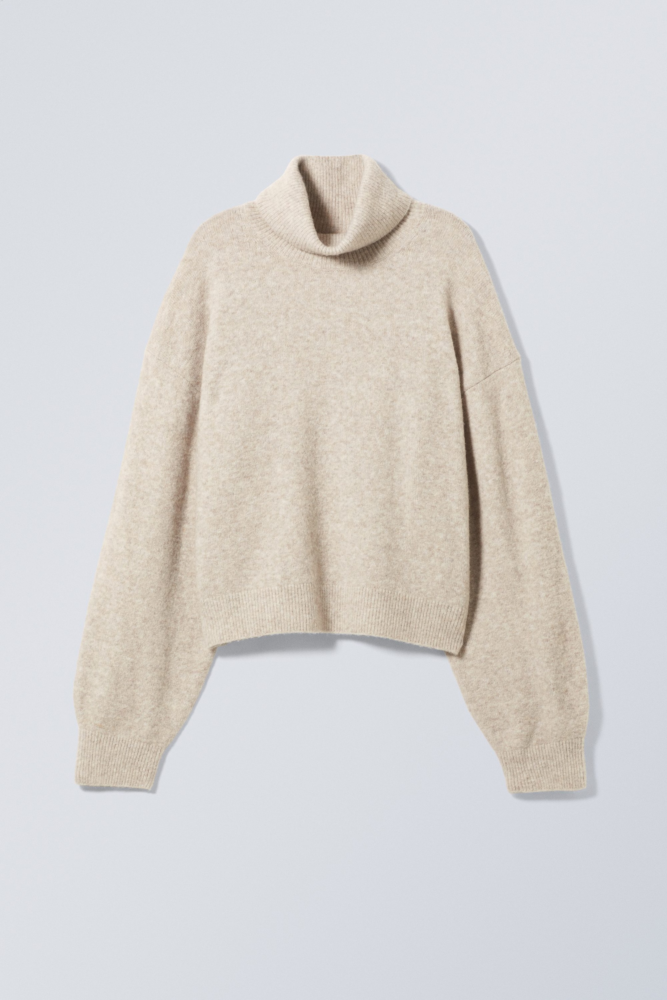 Beige - Aggie Turtleneck Sweater - 0
