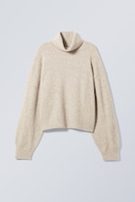 Beige - Aggie Turtleneck Sweater - 0