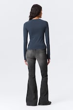 Dark Dusty Blue - Slim Fitted Long Sleeve - 2