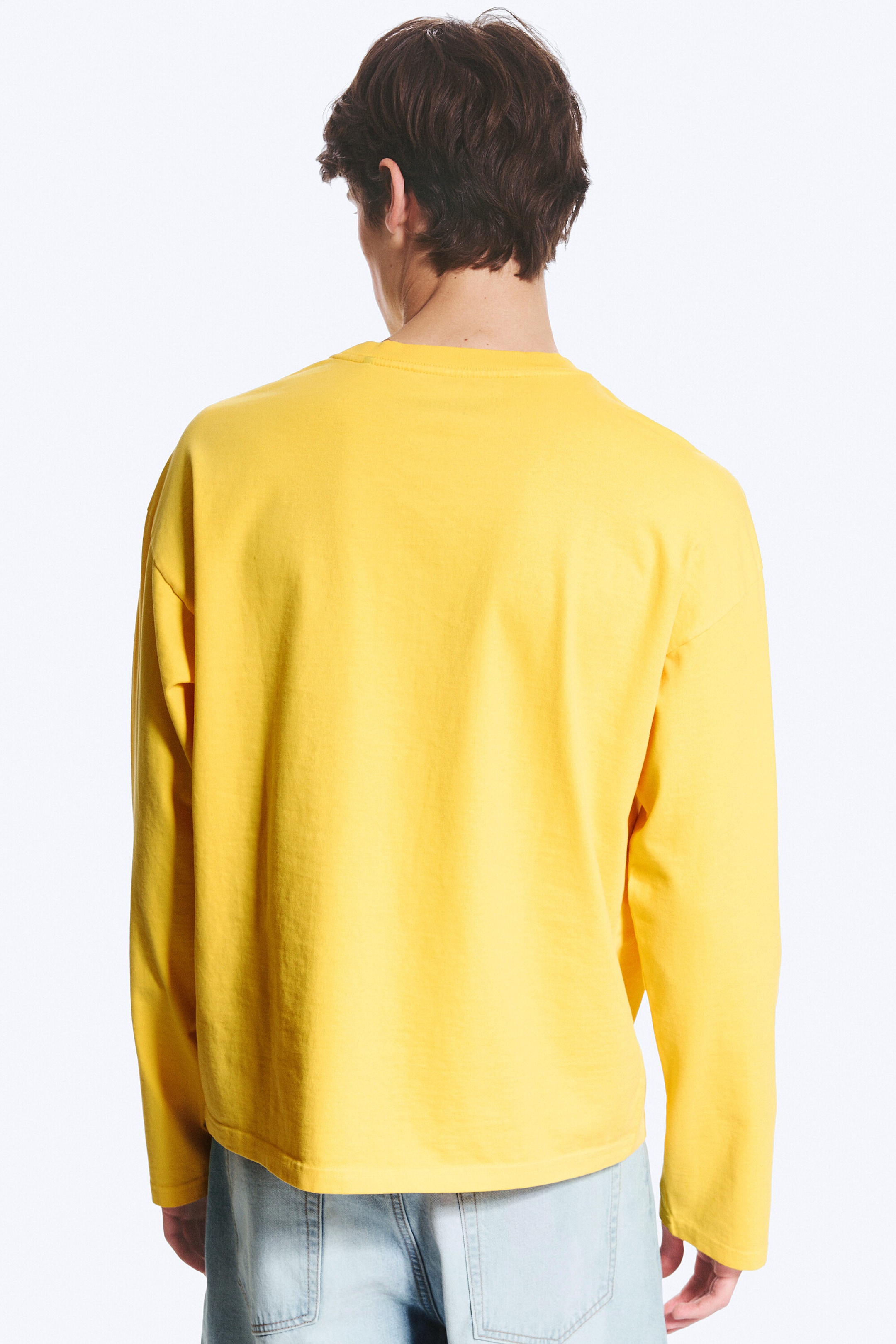 Gelb - Boxy Longsleeve mit lockerer Passform - 2