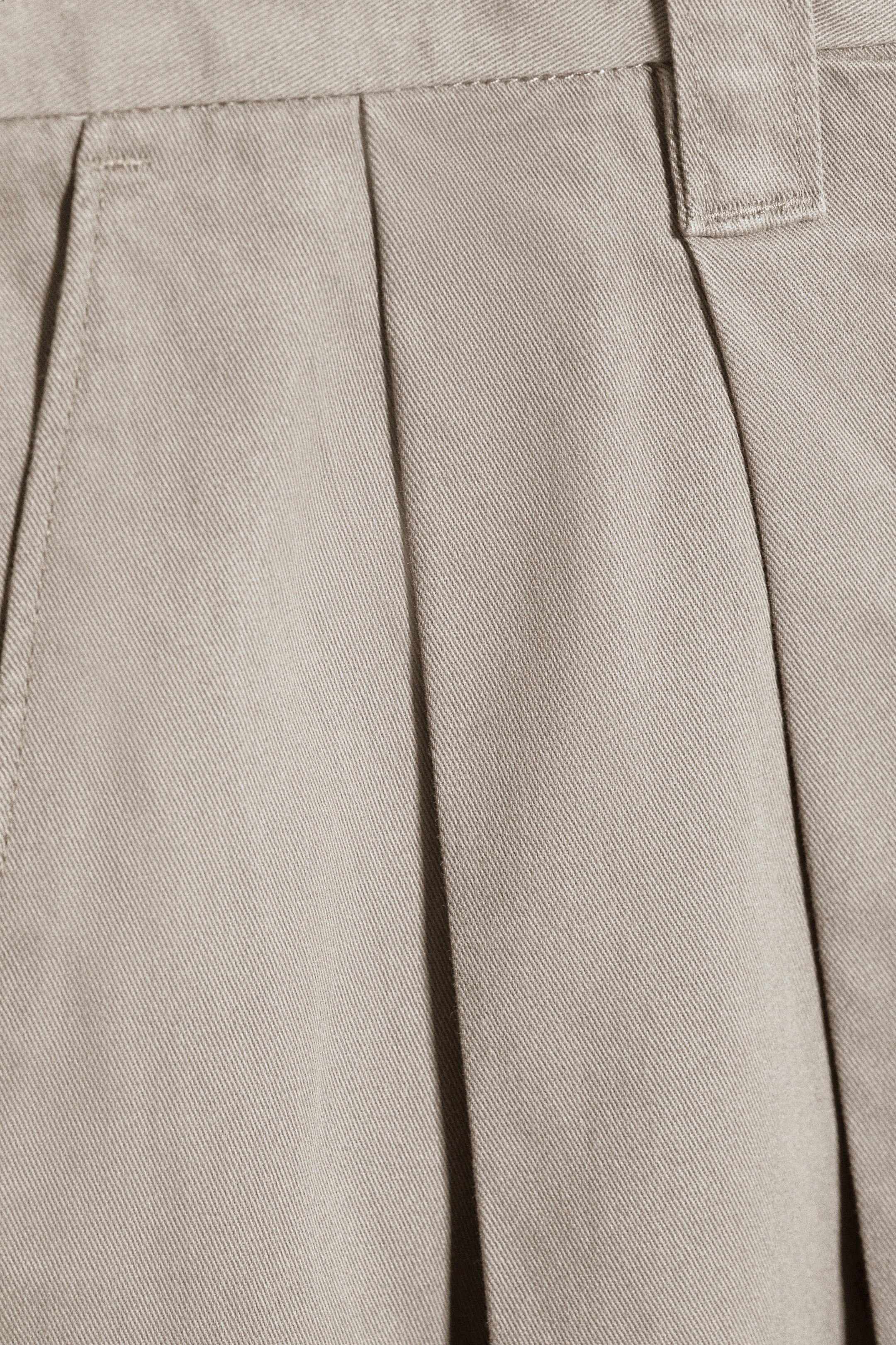 Lys støvet mole - Otis Baggy Plisserte Twill Chinos - 5