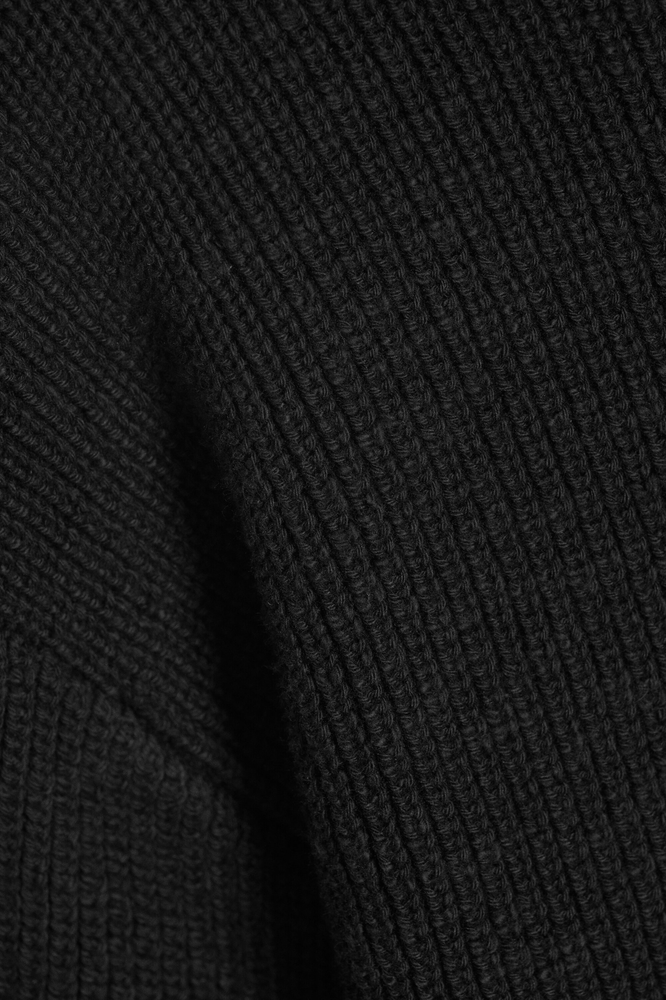 Svart - Avslappnad bomullsjumper - 5