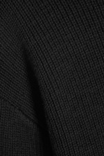 Svart - Avslappnad bomullsjumper - 5
