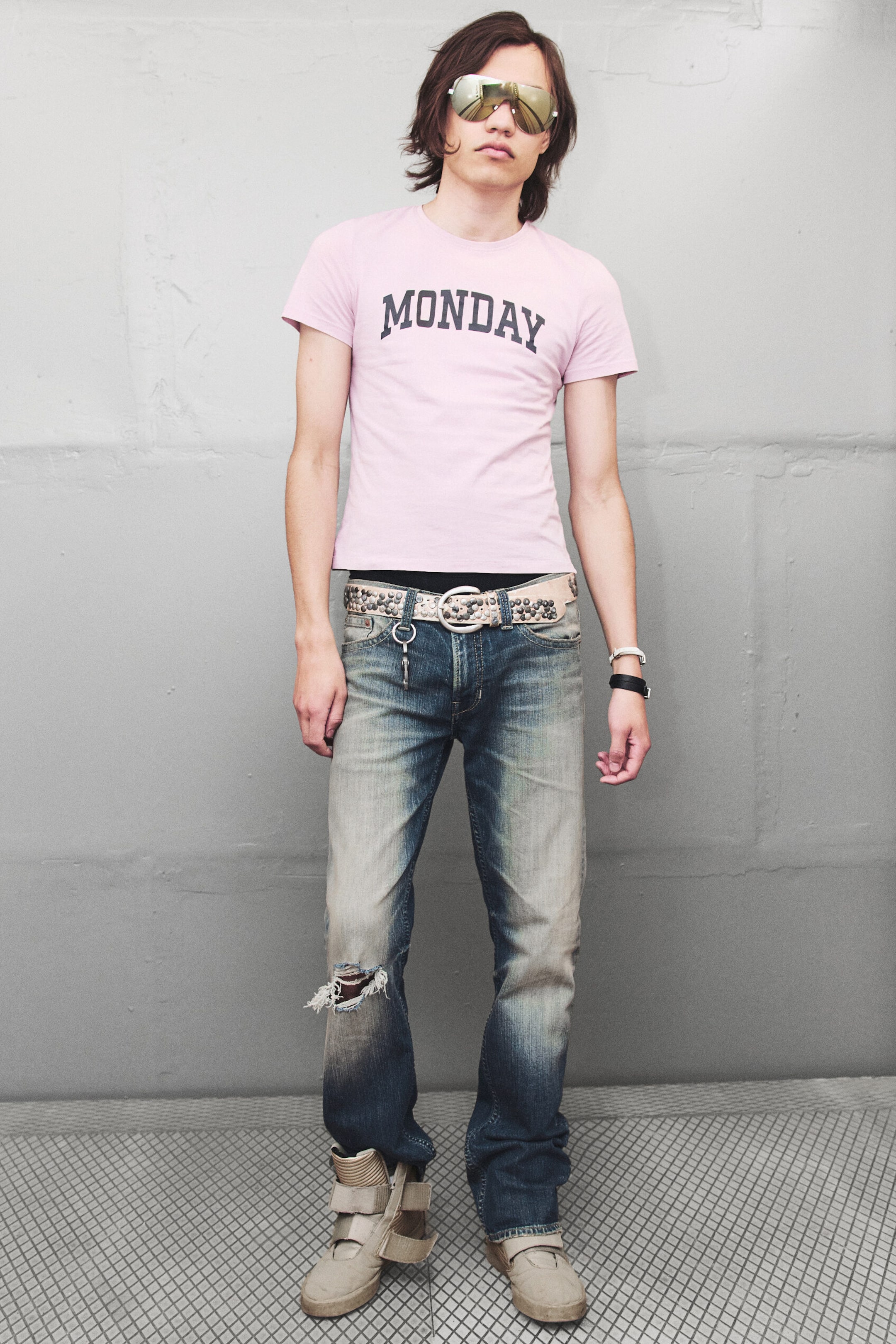 Sunset Blue - Dark Blue - Struggle low rise slim bootcut jeans - 1