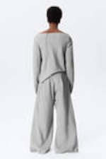 Dimgrå - Motion Low Waist Cotton Trousers - 8