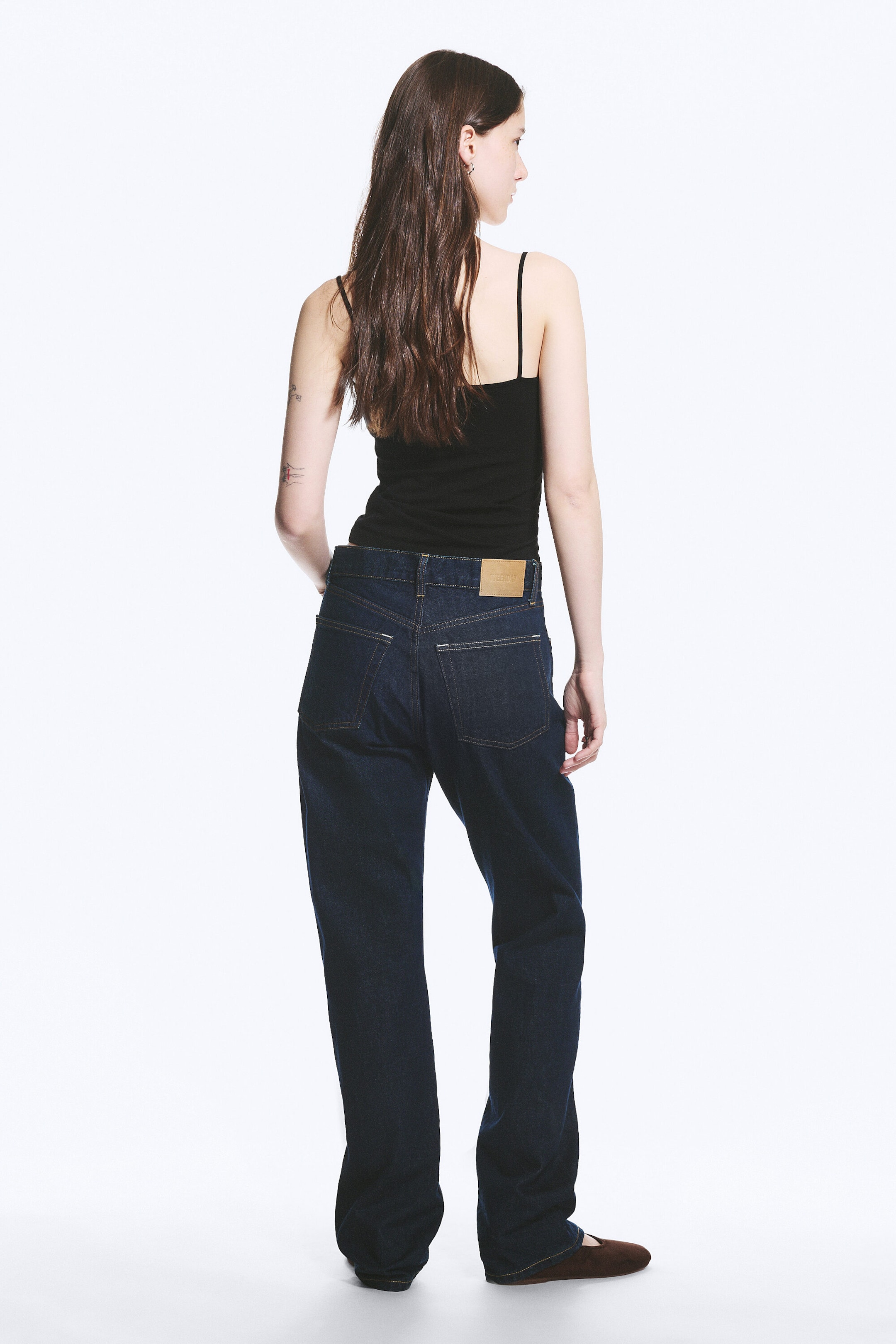 Blue Rinse - Orbit Mid Rise Regular Straight Leg Jeans - 2