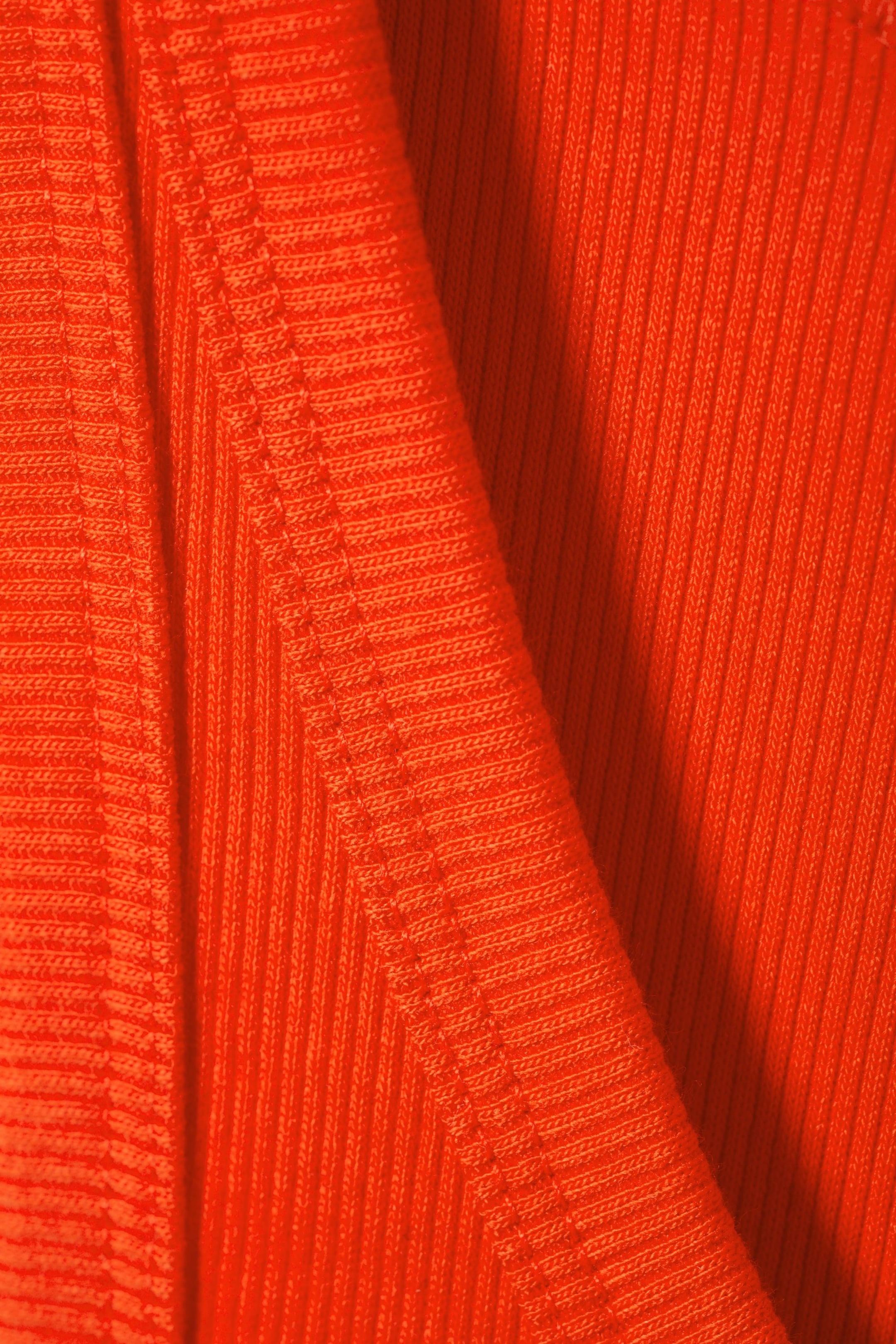 Leuchtendes Orange - Enganliegendes Tanktop - 1