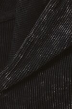 Schwarz gefärbt - Gefärbter, taillierter Kapuzenpullover mit Zipper - 1