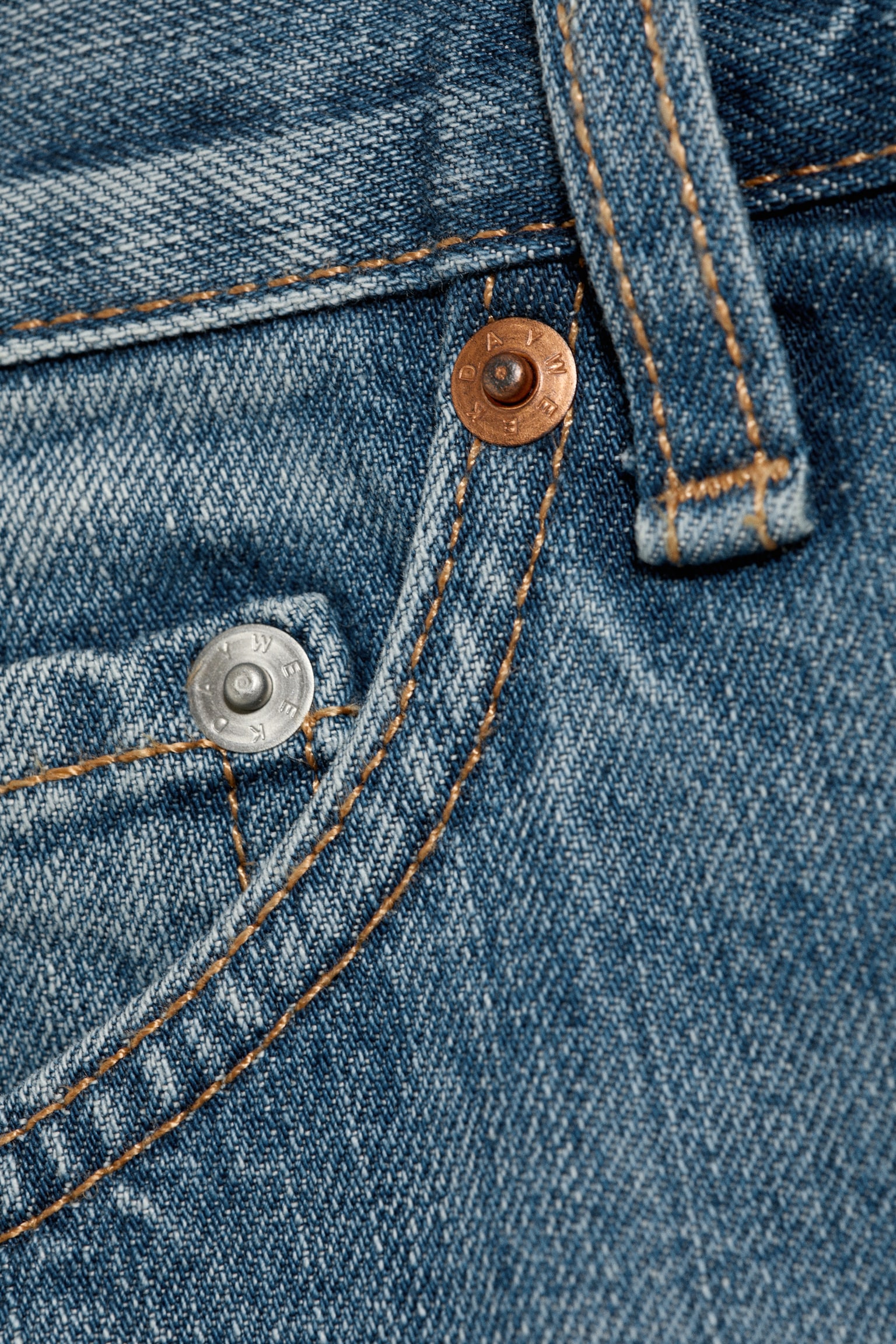 Space - Relaxte, mittellange Denim-Shorts-Radio Blue - Mittelblau - 3