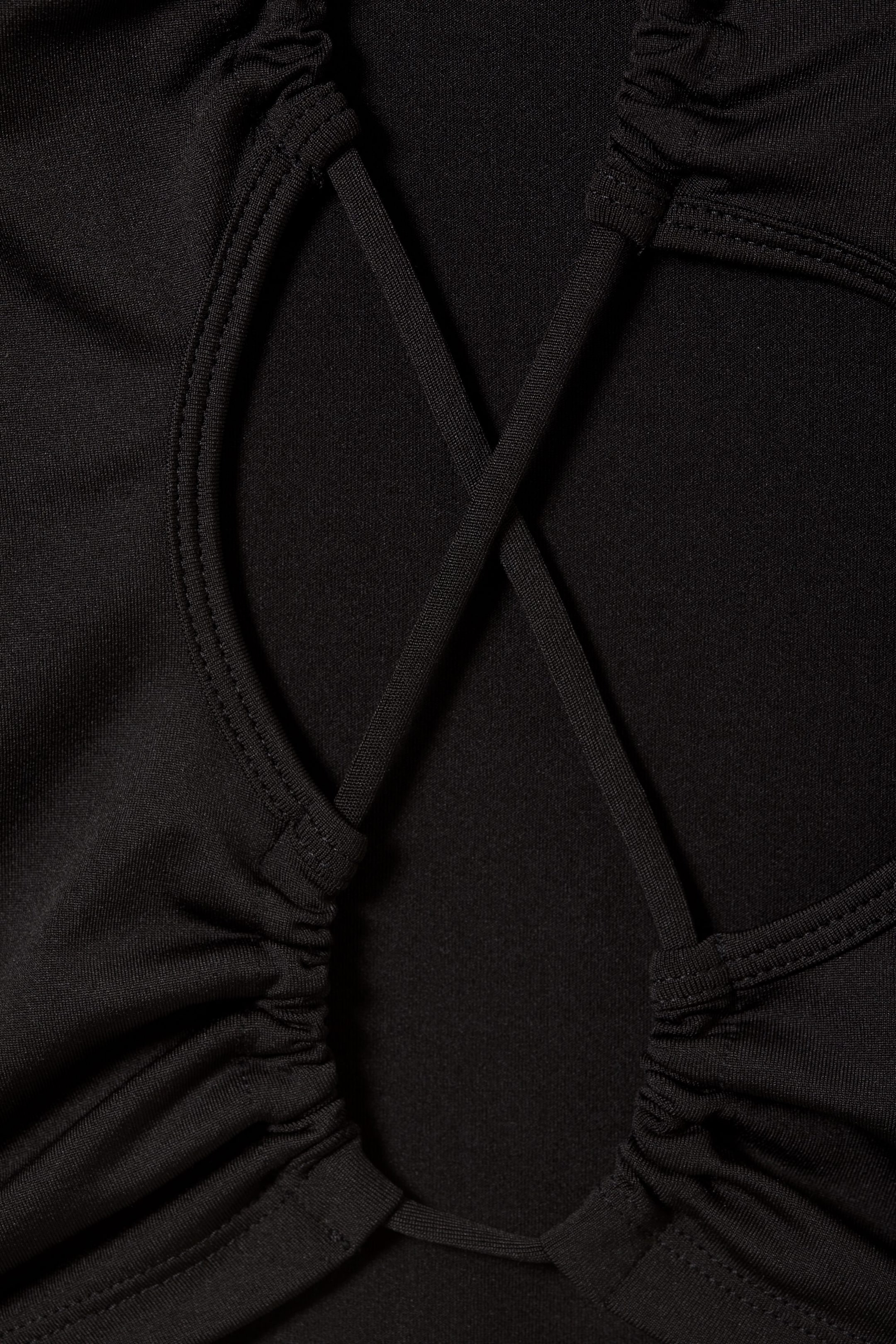 Black - Y2K One Shoulder Top - 2