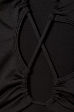 Black - Y2K One Shoulder Top - 2