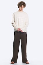 Striped Light Mole - Loose Boxy Long-Sleeved T-shirt - 0