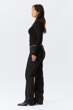 Tuned Black - Black - Arrow Low Rise Regular Straight Leg Jeans - 4