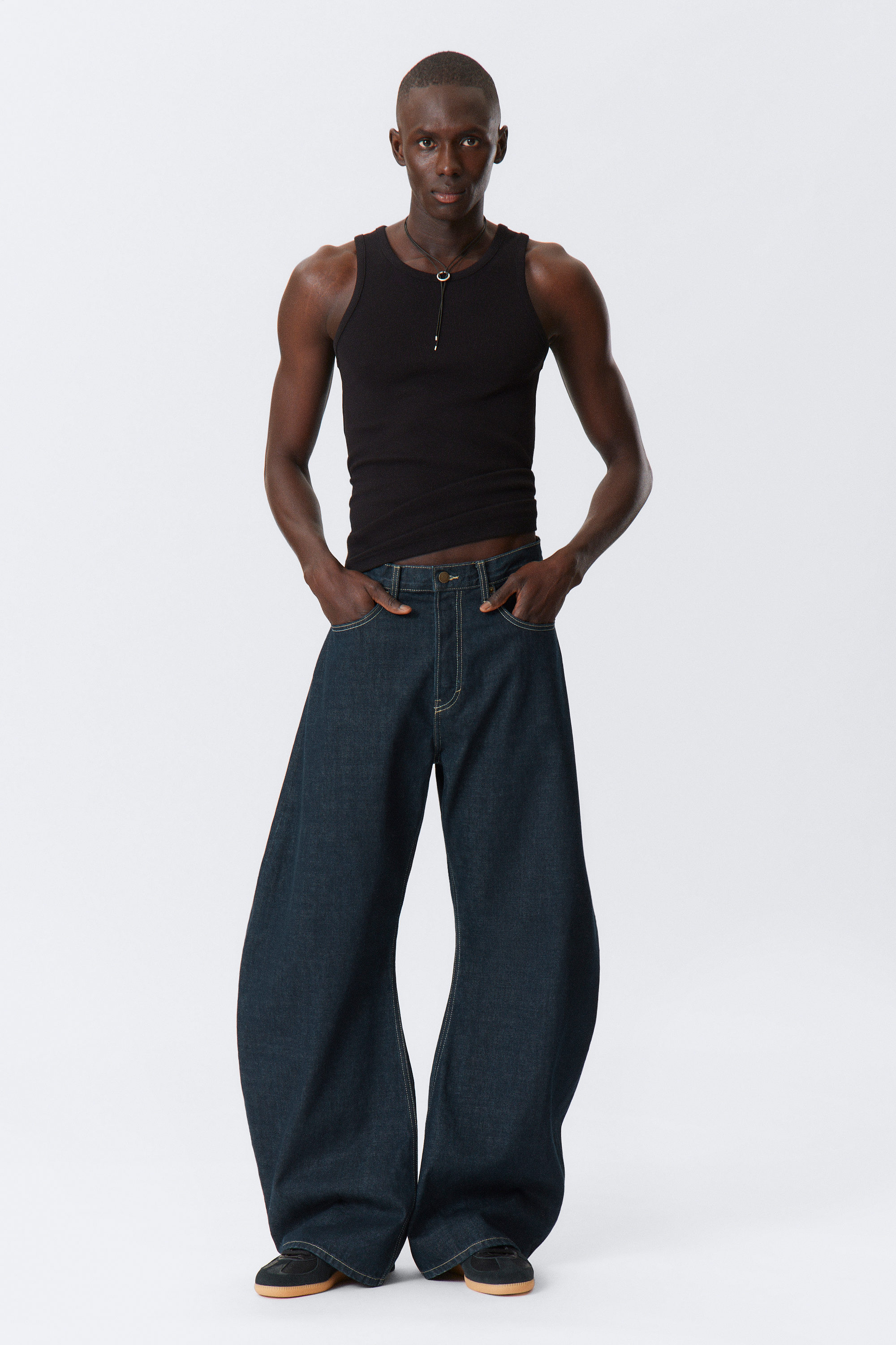 Blue - Solera Loose Barrel Jeans - 1