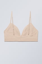 Beige - Cat Triangle Bra - 1