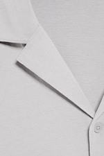 Helles Staubgrau - Baumwoll-Pyjamahemd - 5