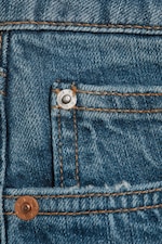 Radio Blue - Mittelblau - Bite Low Waist Mini Denim Shorts - 4