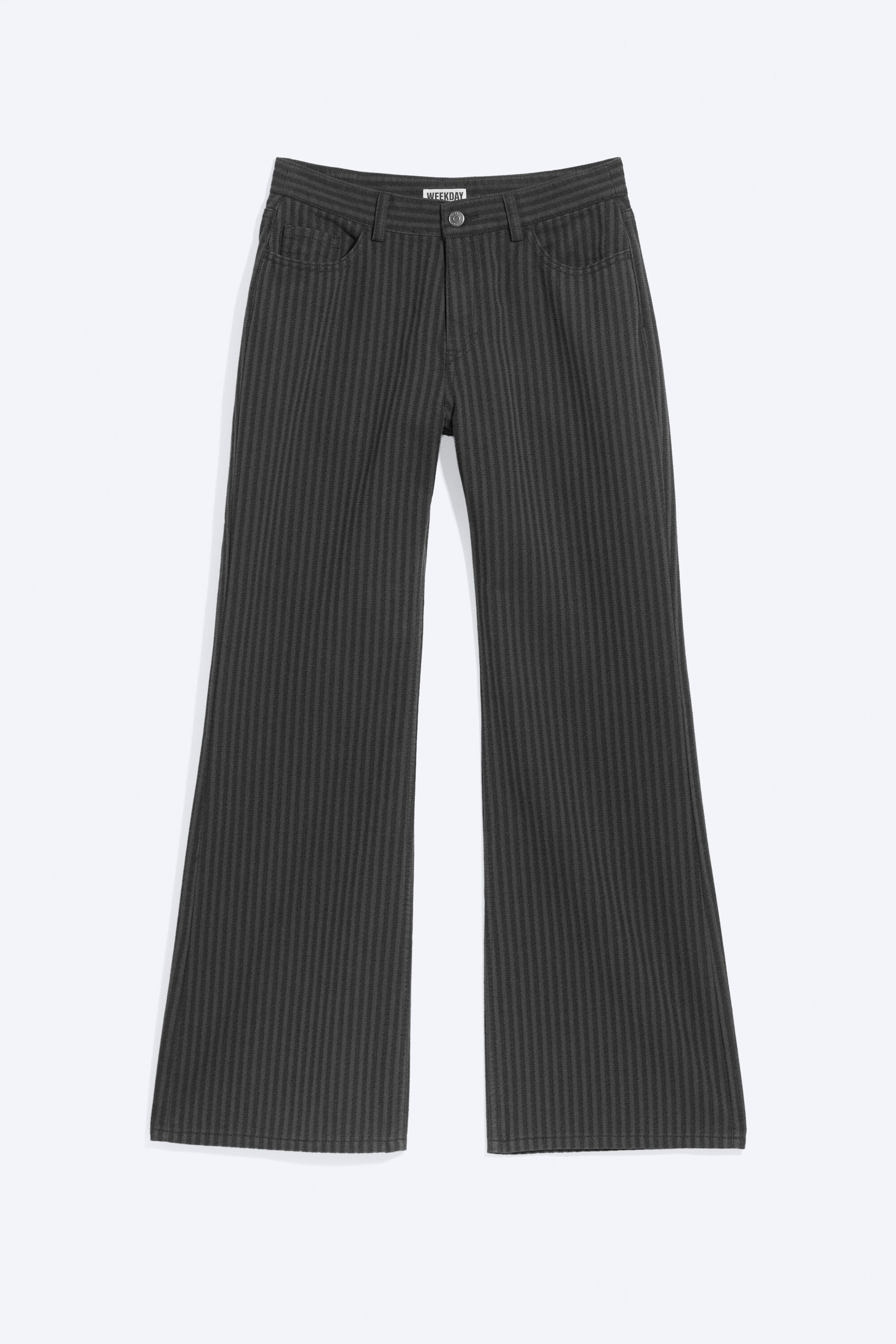Dunkelgrau - Low Rise Structured Trousers - 4