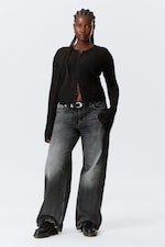 Black - Sheer Linen-Blend Cardigan - 1