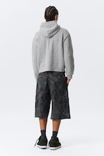 Grey Melange - Laser Cut Zip Hoodie - 3