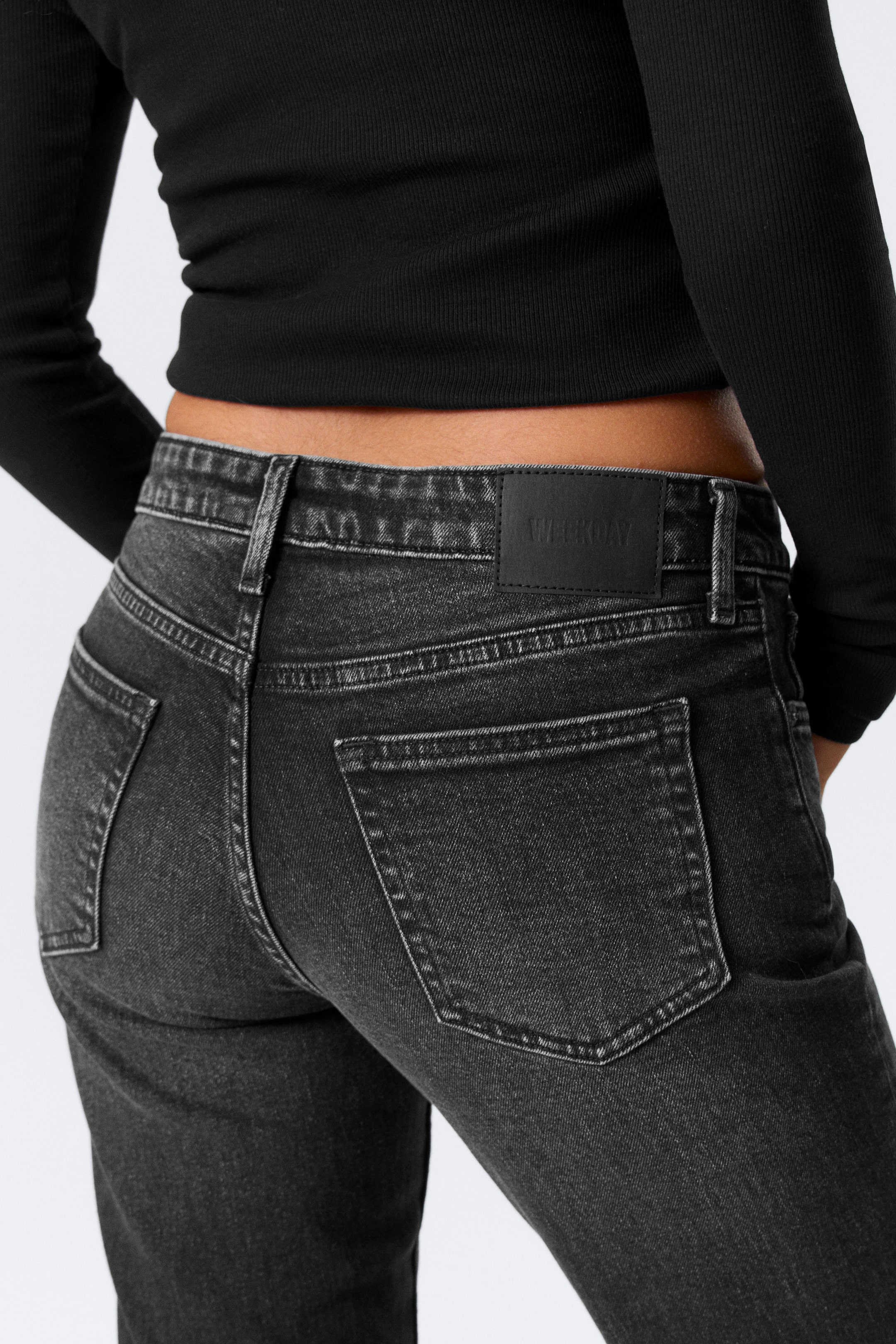 Paloma Black - Black - Tension Mid Rise Slim Bootcut Leg Jeans - 4