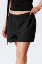 Svartrutig - Avslappnade boxershorts i bomull - 1