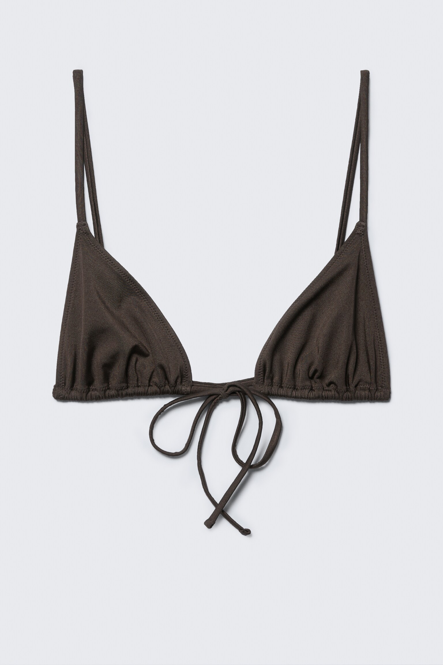 Haut de bikini triangle - Marron foncé/Noir/Orange vif/Bleu foncé/Rouge vif - 2