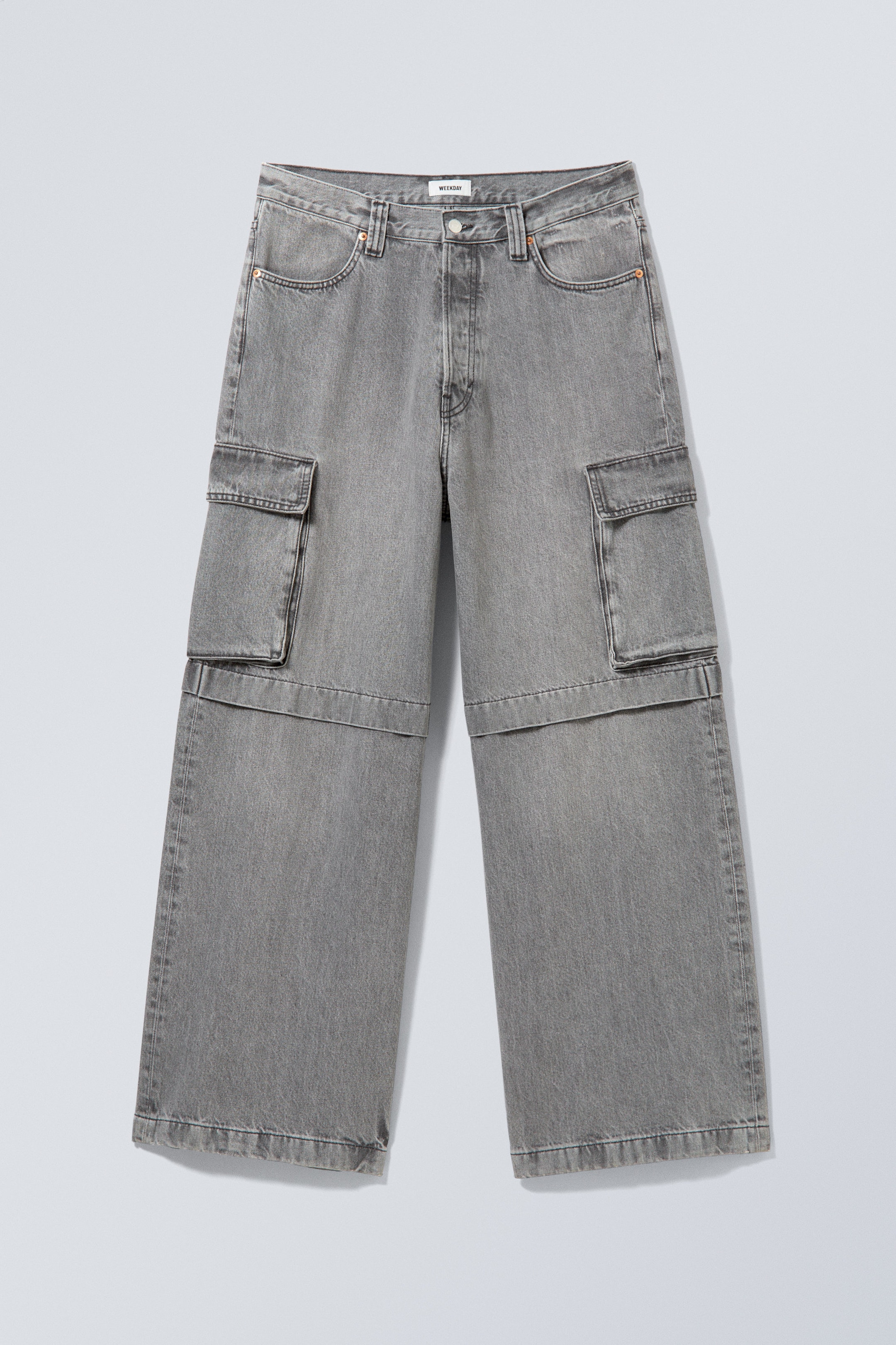 Eleven Grey - Pasadena Denim Baggy Cargo Jeans - 0