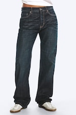 Bounty Blue - Mörkblå - Sonic Low Waist Regular Straight jeans - 1
