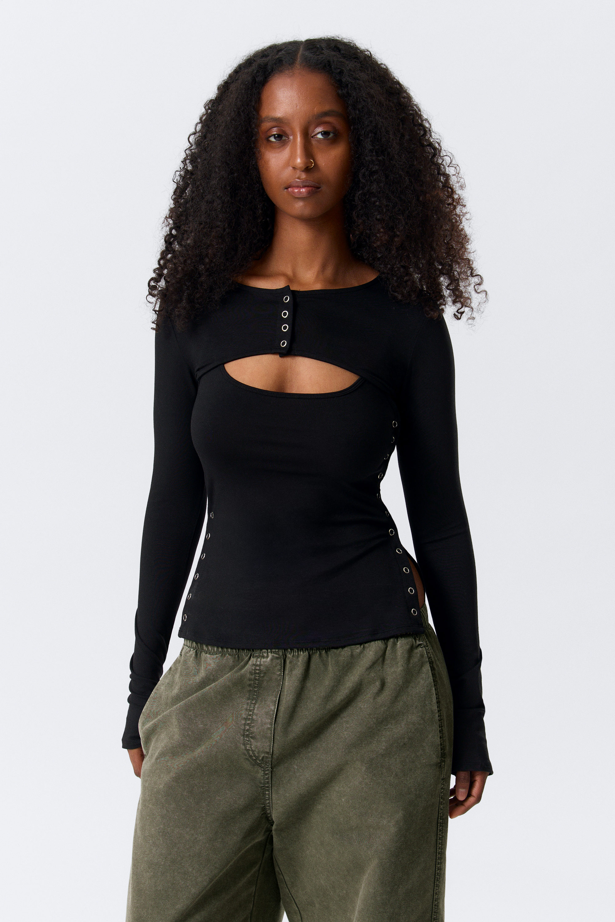 Svart - Tvådelat bolero-linne - 2