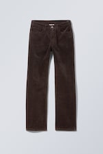 Dark brown - Pin Cord Trousers - 0