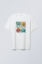 Strandclub - Oversized-T-Shirt mit Grafikprint - 0