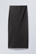 Black - Johanna Long Pencil Skirt - 0