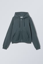 Dunkles Petrol - Kapuzenpullover Craig mit Reißverschluss - 0