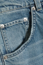 Sea Breeze Blue - Mittelblau - Skewed Low Waist Relaxed Jeans - 6