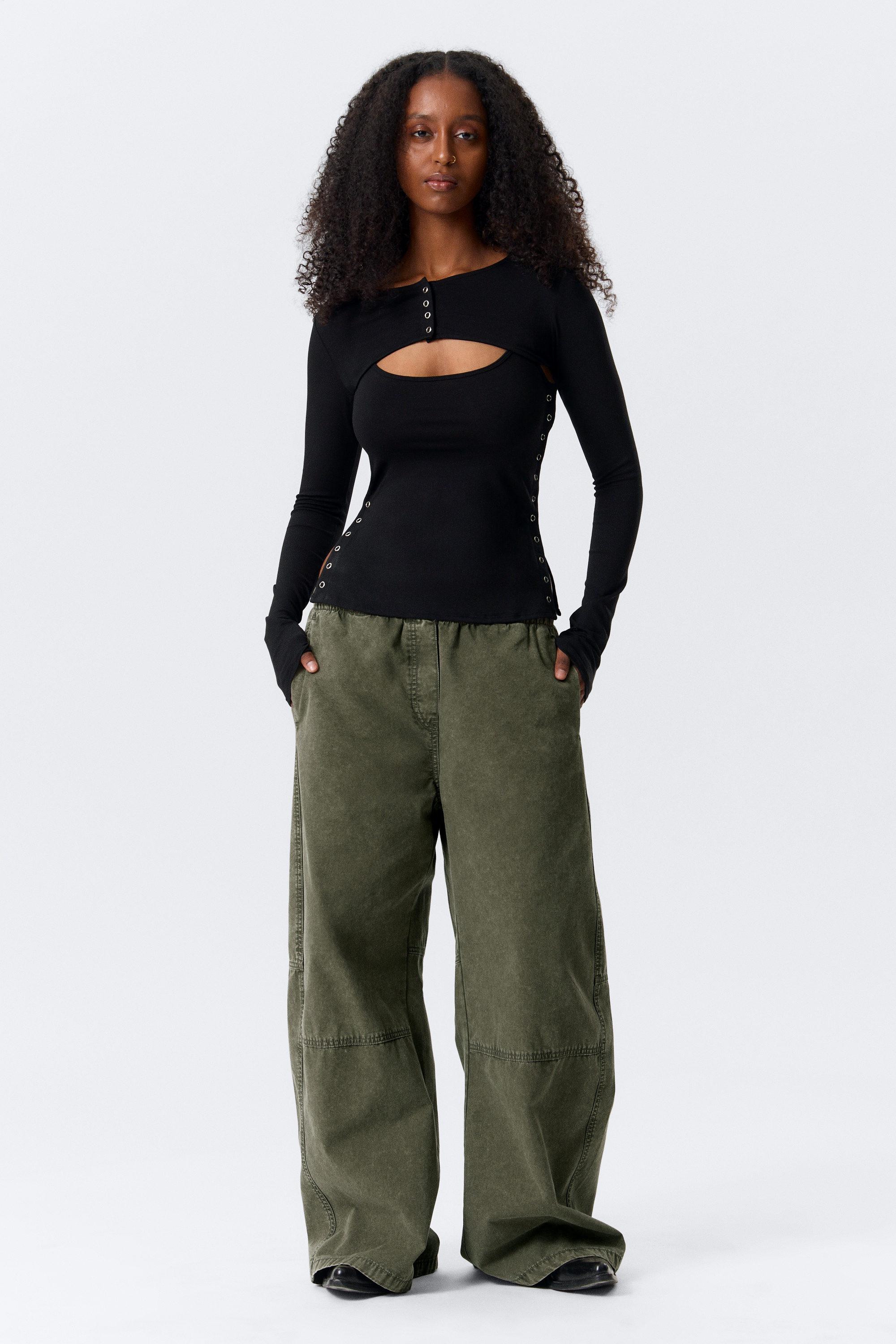 Svart - Tvådelat bolero-linne - 1