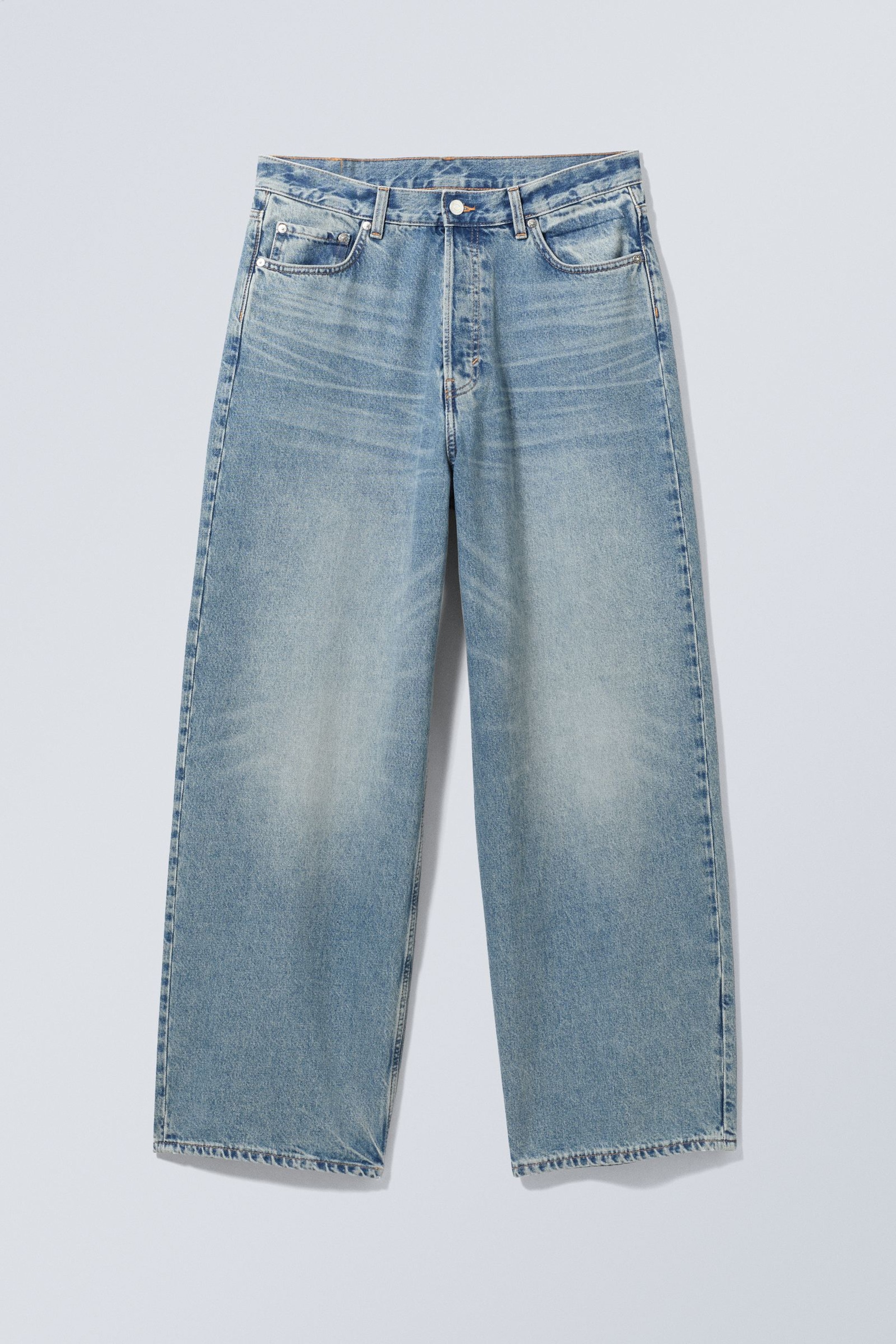 Seventeen Blue - Mittelblau - Astro Loose Baggy Leg Jeans - 11