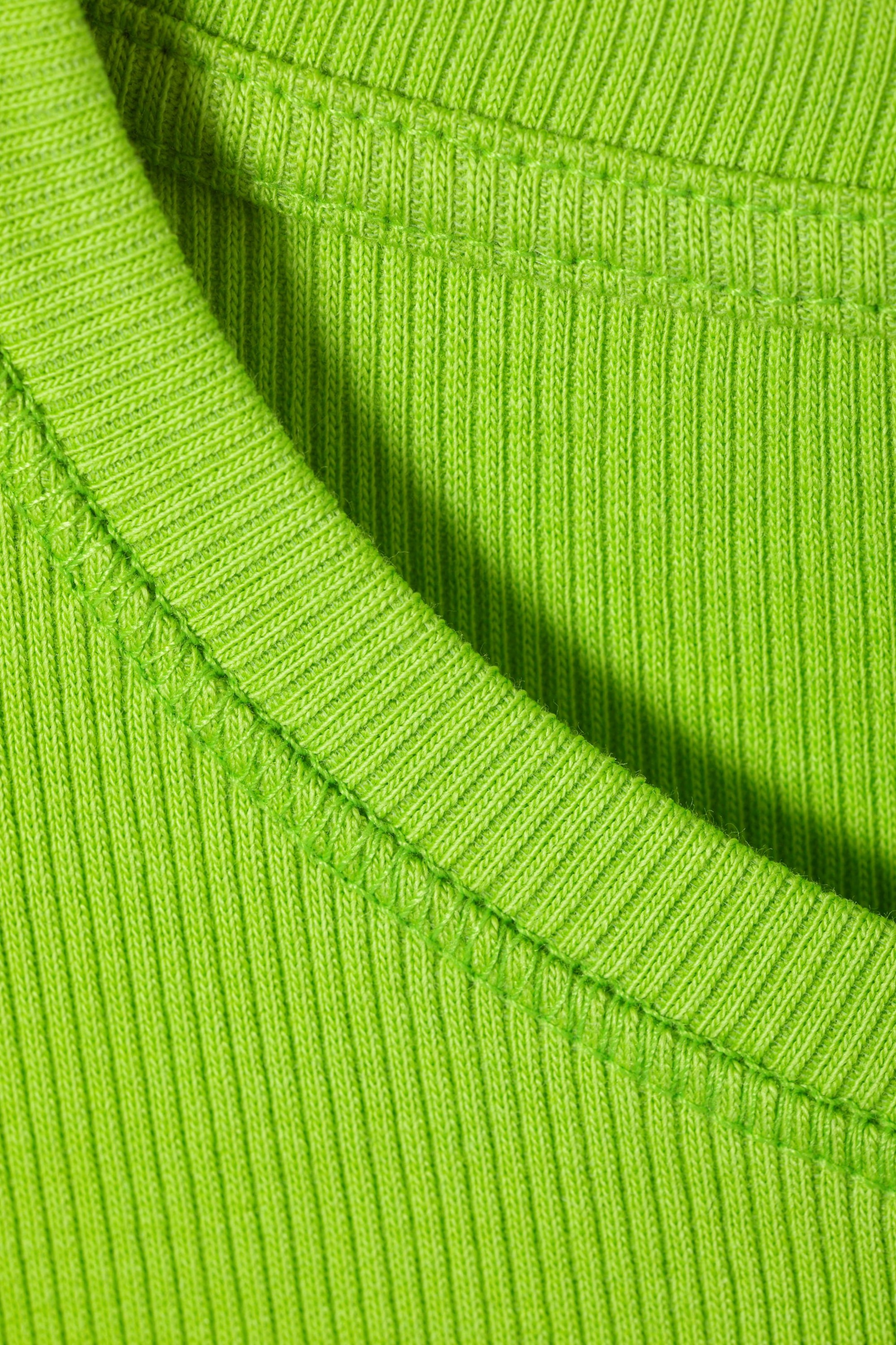 Chartreuse - Close Fitted Rib T-Shirt - 1