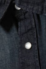Blue Touch - Loose Short Sleeve Denim Shirt - 1