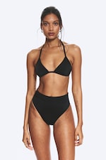 Black - Heat High Waist Bikini Bottoms - 0